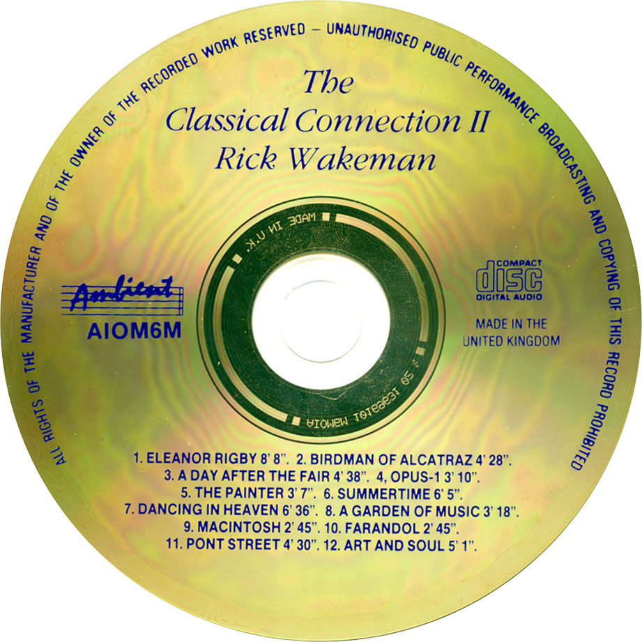 Cartula Cd de Rick Wakeman - The Classical Connection II
