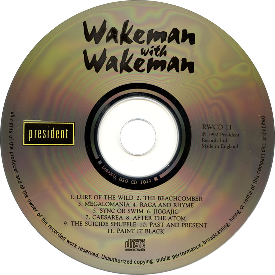 Cartula Cd de Rick Wakeman - Wakeman With Wakeman