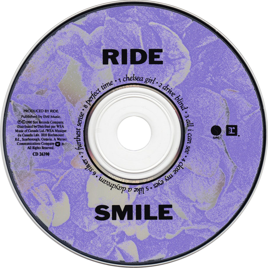 Cartula Cd de Ride - Smile