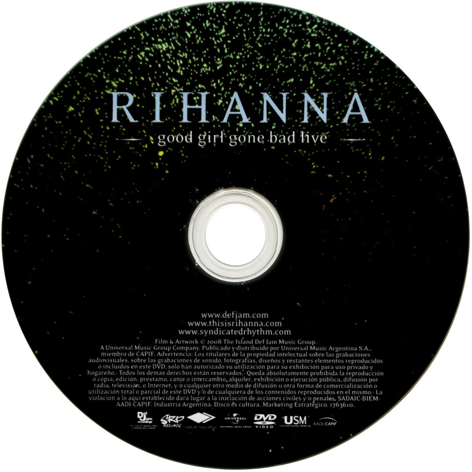 Cartula Dvd de Rihanna - Good Girl Gone Bad Live (Dvd)
