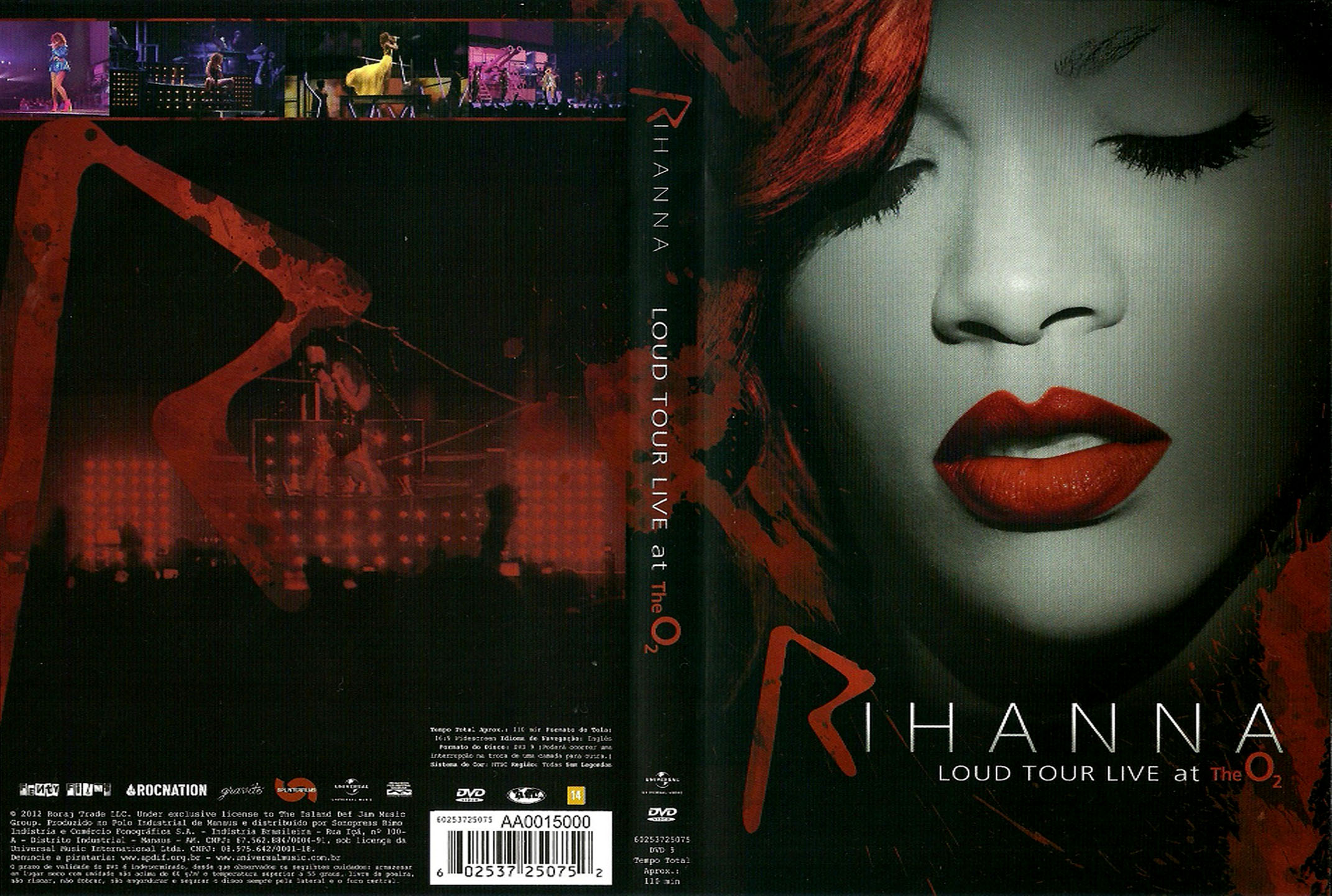 Cartula Caratula de Rihanna - Loud Tour: Live At The O2 (Dvd)