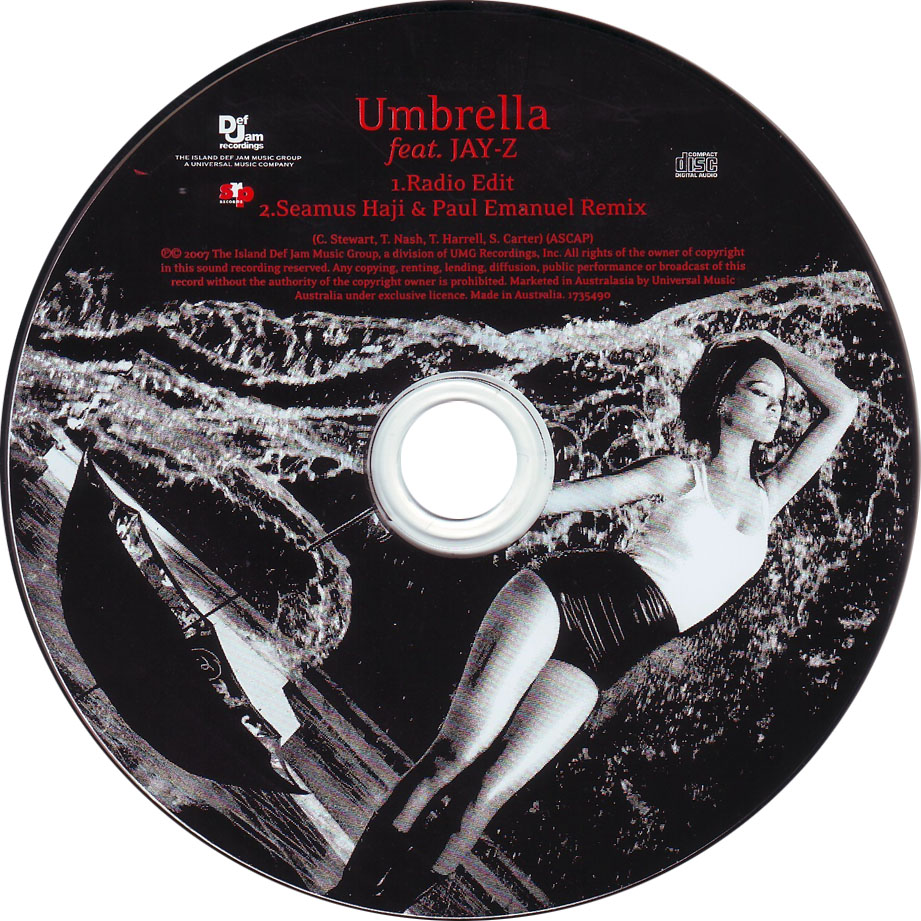 Cartula Cd de Rihanna - Umbrella (Featuring Jay-Z) (Cd Single)