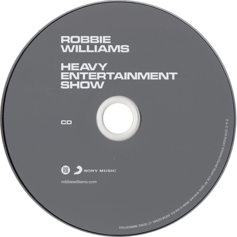 Cartula Cd de Robbie Williams - Heavy Entertainment Show (Deluxe Edition)