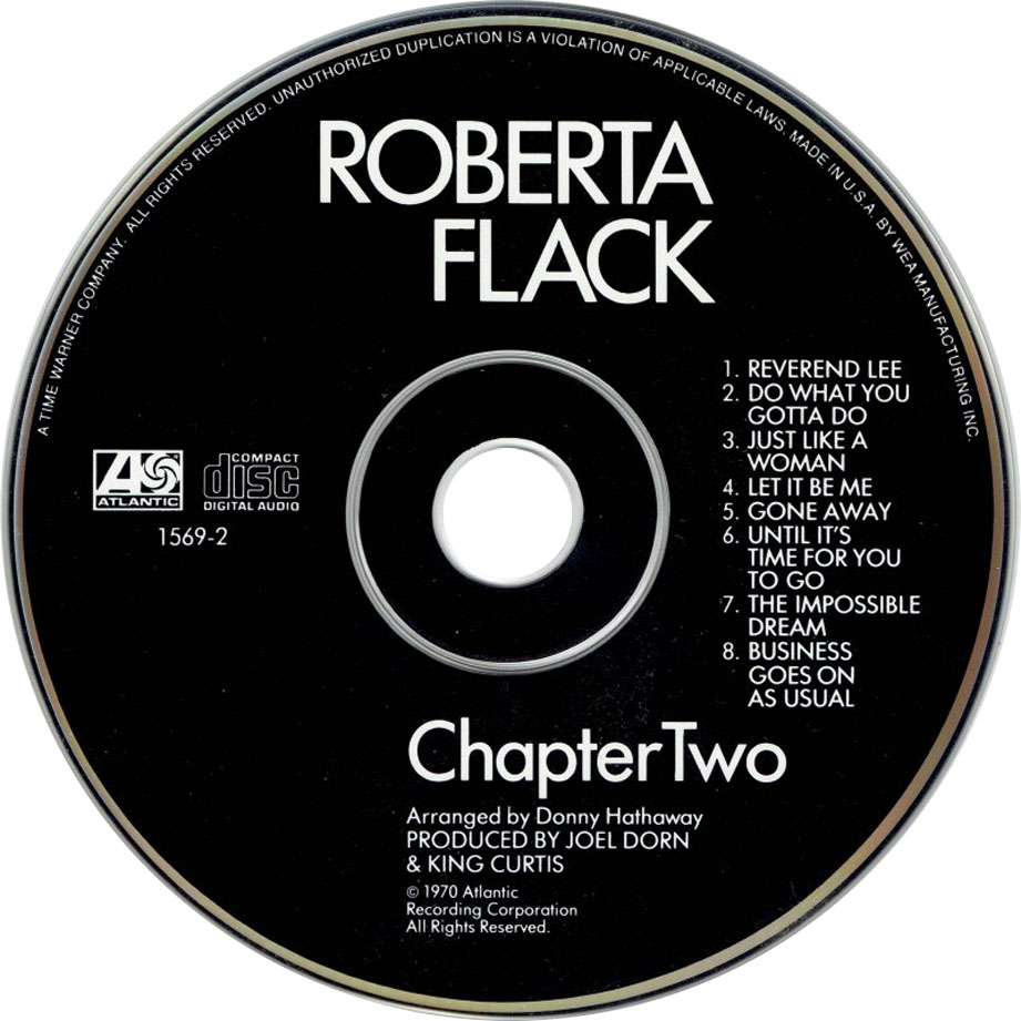 Cartula Cd de Roberta Flack - Chapter Two