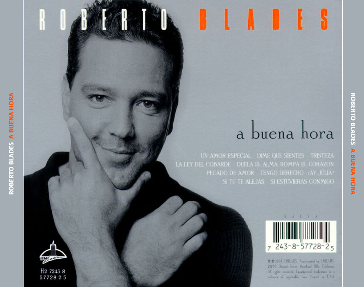 Cartula Trasera de Roberto Blades - A Buena Hora