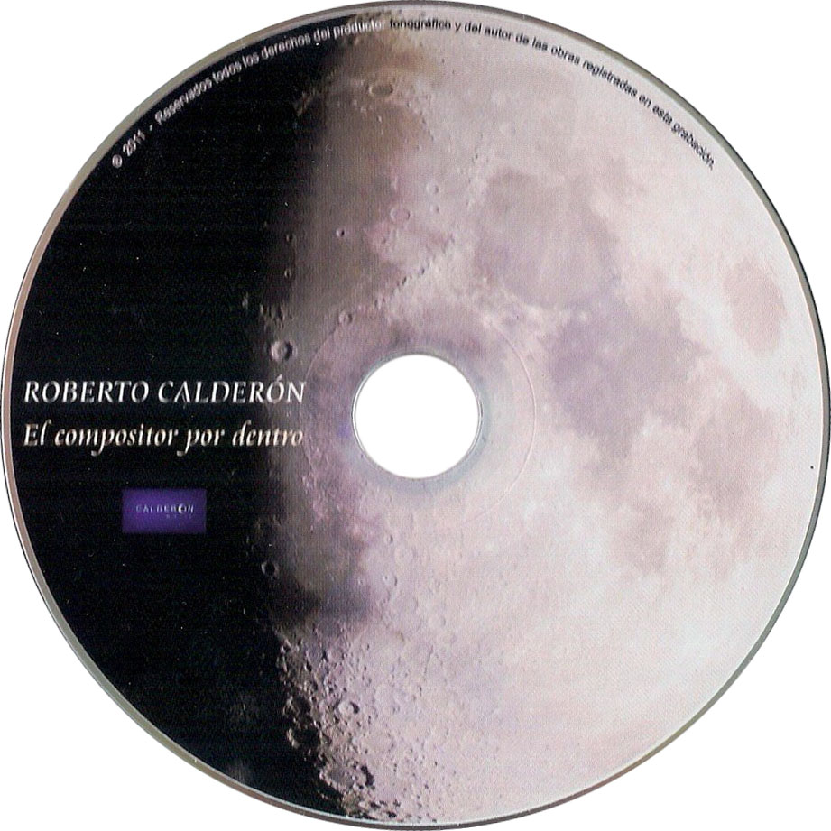 Cartula Cd de Roberto Calderon - El Compositor Por Dentro