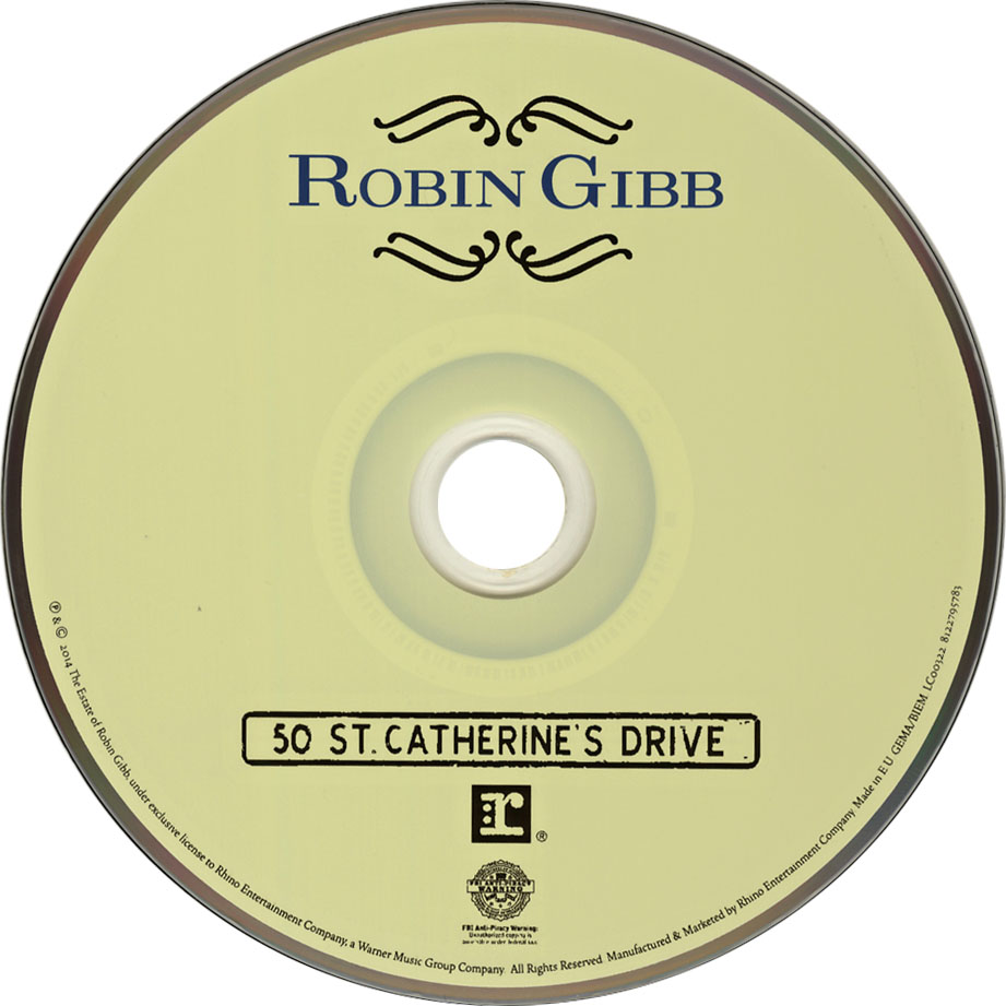 Cartula Cd de Robin Gibb - 50 St. Catherine's Drive