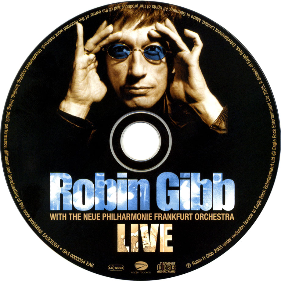 Cartula Cd de Robin Gibb - Robin Gibb With The Frankfurt Neue Philharmonic Orchestra: Live
