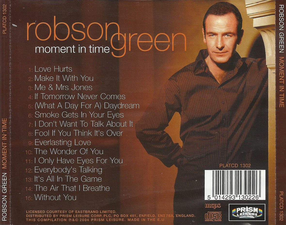 Cartula Trasera de Robson Green - Moment In Time