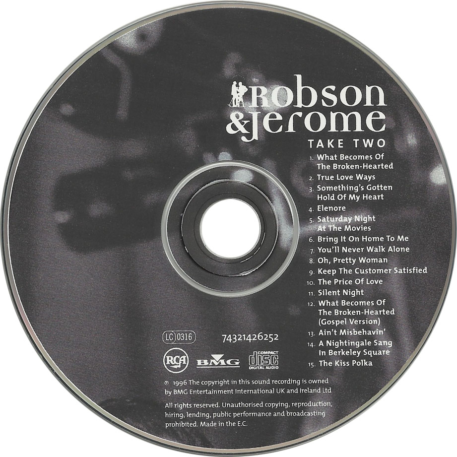 Cartula Cd de Robson & Jerome - Take Two