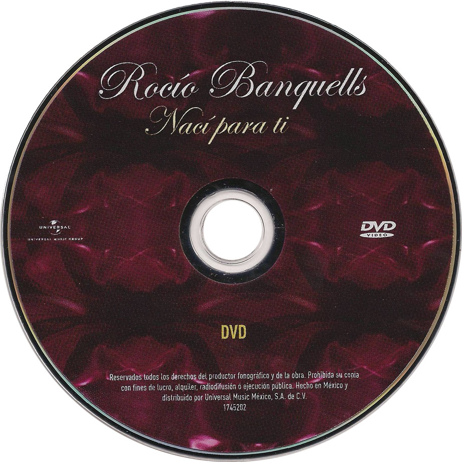 Cartula Dvd de Rocio Banquells - Naci Para Ti