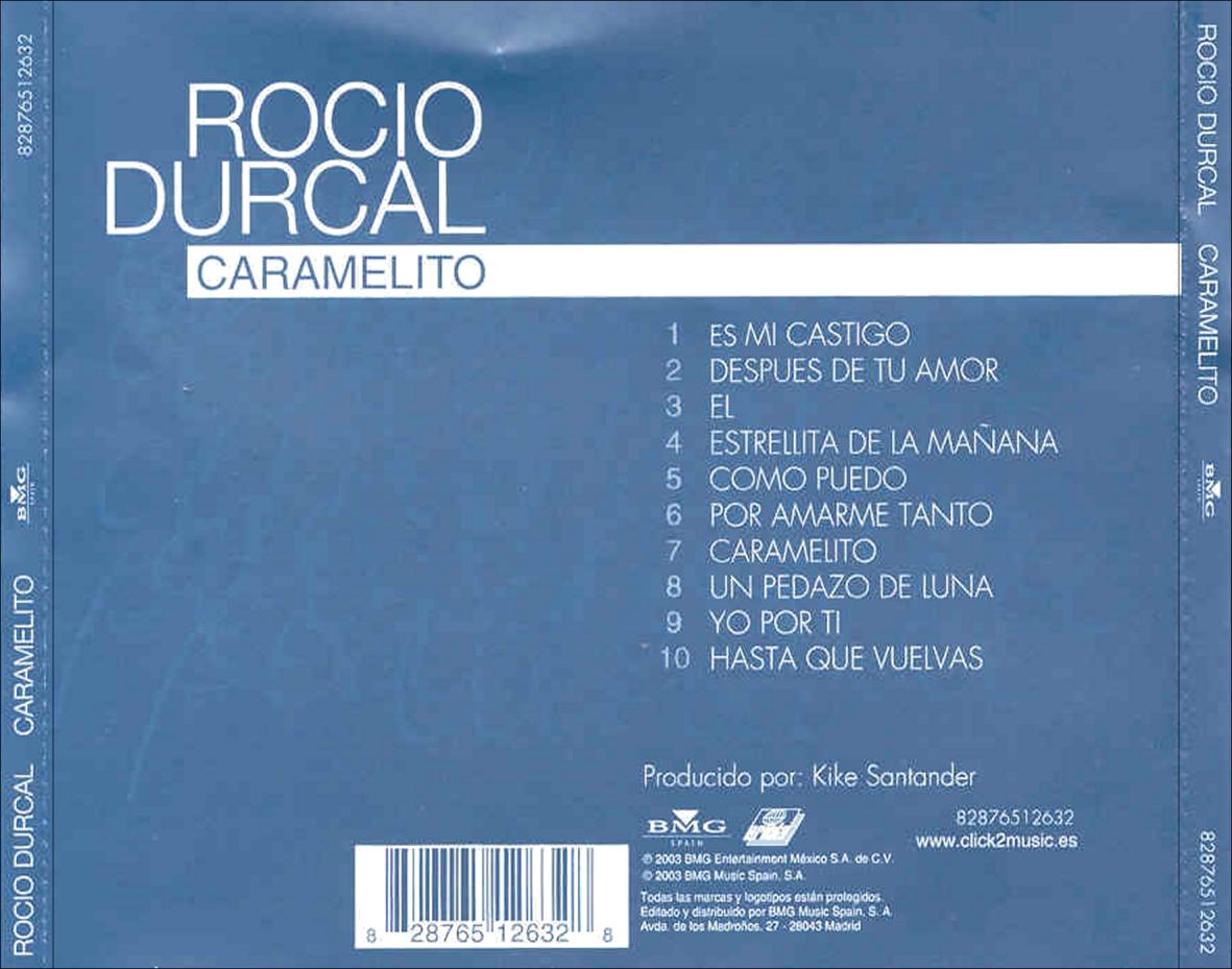 Cartula Trasera de Rocio Durcal - Caramelito