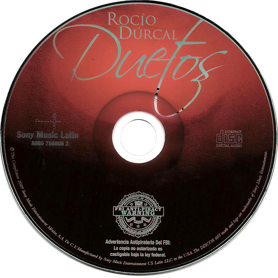 Cartula Cd de Rocio Durcal - Duetos (2009)