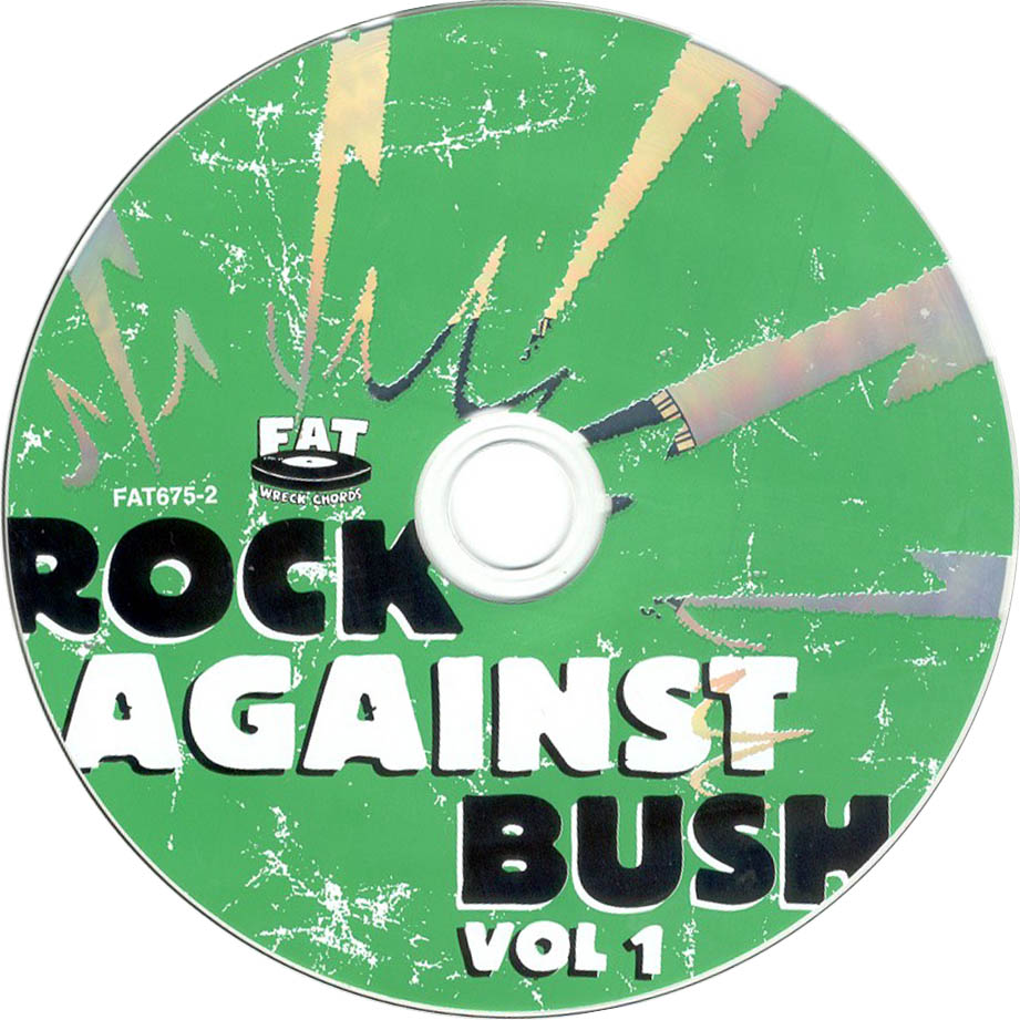 Cartula Cd de Rock Against Bush Volume 1