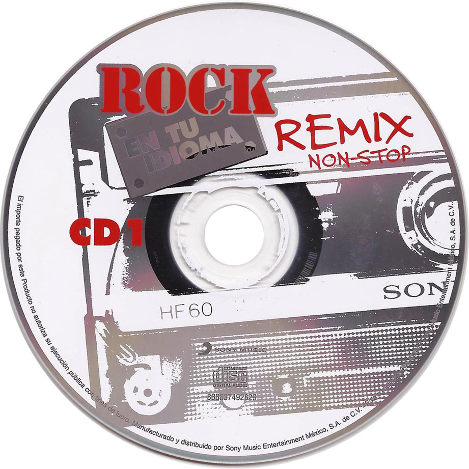 Cartula Cd1 de Rock En Tu Idioma: Remix Non-Stop