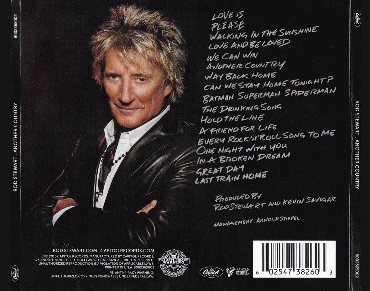 Cartula Trasera de Rod Stewart - Another Country (Deluxe Edition)