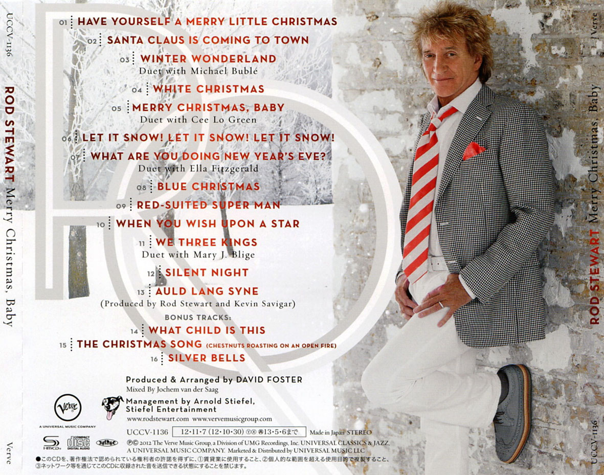 Cartula Trasera de Rod Stewart - Merry Christmas, Baby (Deluxe Edition)
