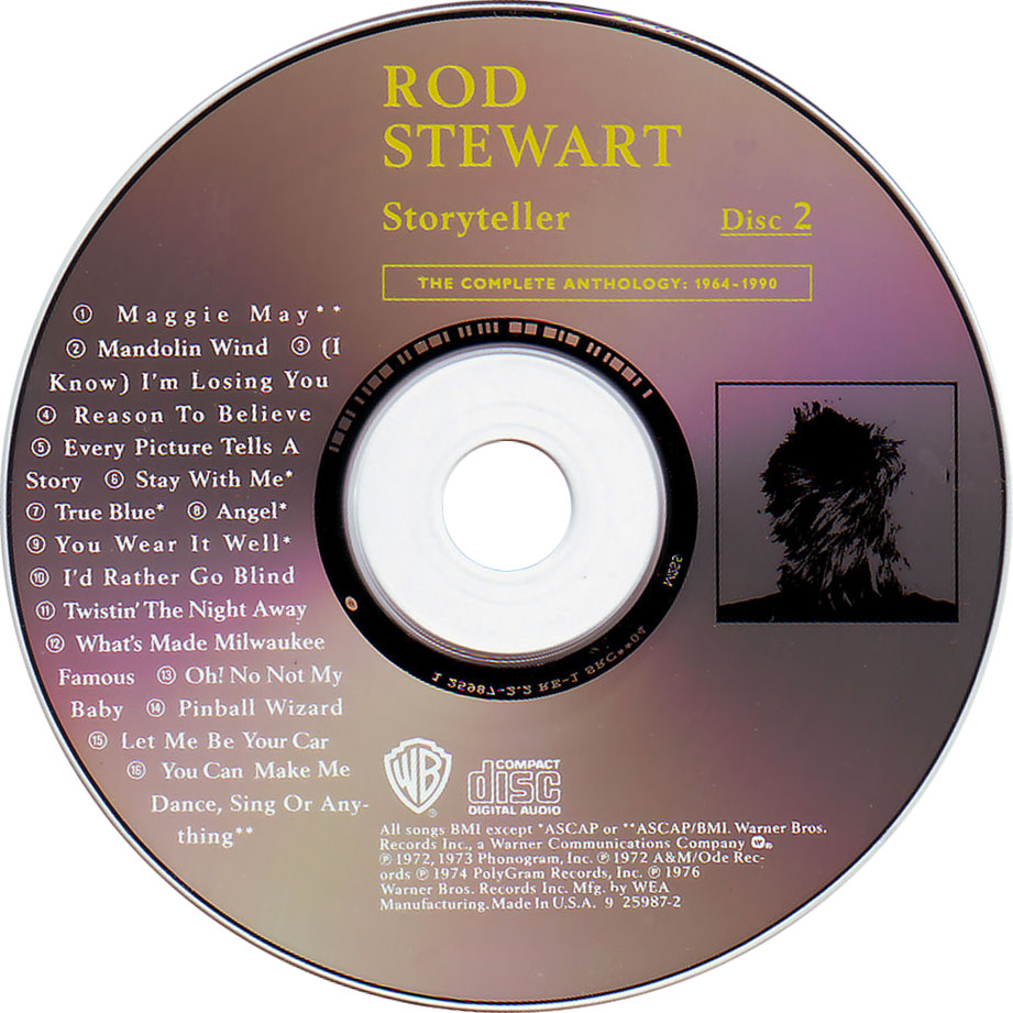Cartula Cd2 de Rod Stewart - Storyteller - The Complete Anthology: 1964-1990