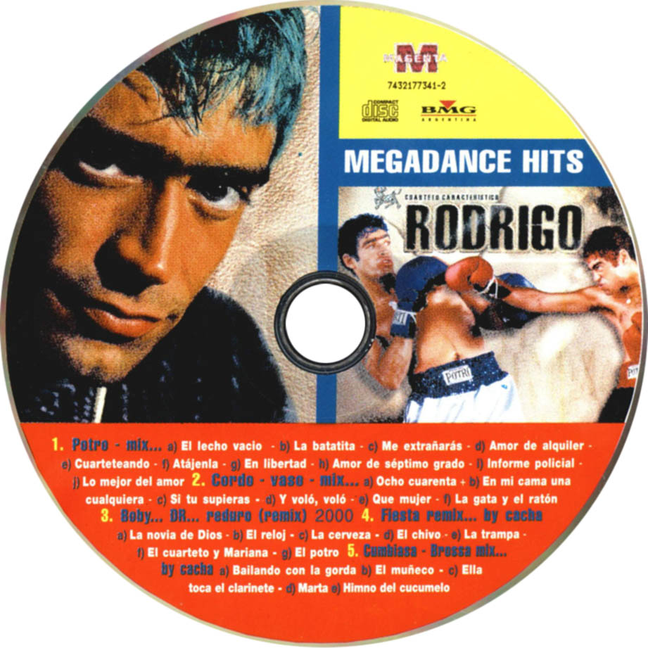 Cartula Cd de Rodrigo - El Rodrigazo Mix