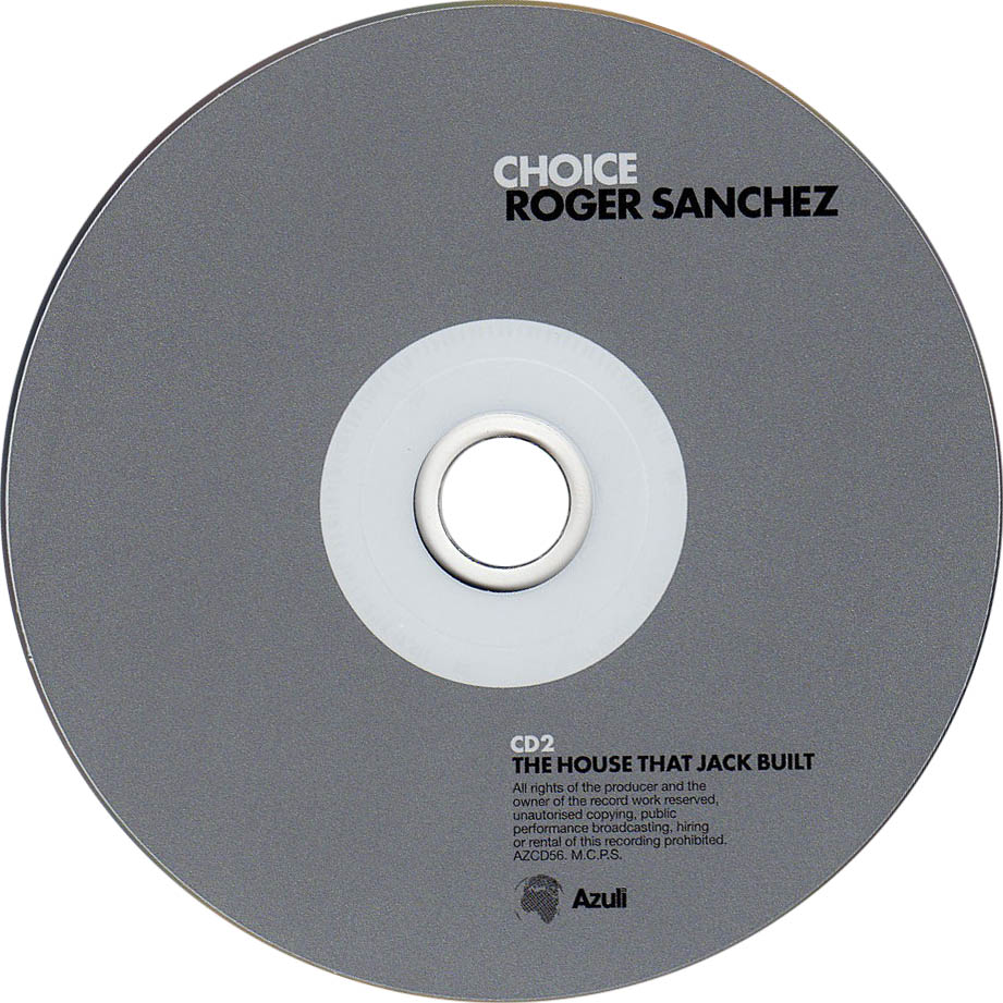 Cartula Cd2 de Roger Sanchez - Choice