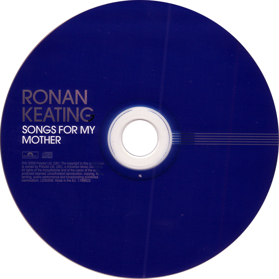 Cartula Cd de Ronan Keating - Songs For My Mother