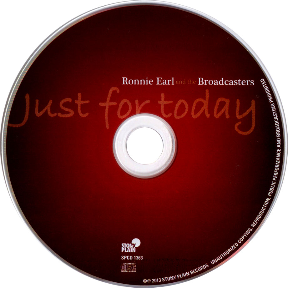 Cartula Cd de Ronnie Earl & The Broadcasters - Just For Today