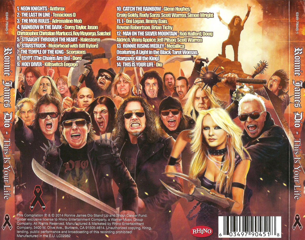 Cartula Trasera de Ronnie James Dio: This Is Your Life