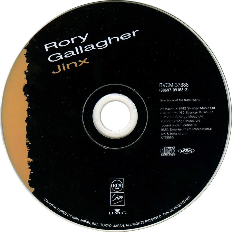 Cartula Cd de Rory Gallagher - Jinx