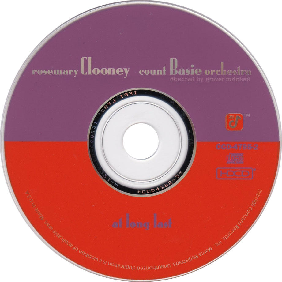 Cartula Cd de Rosemary Clooney - At Long Last