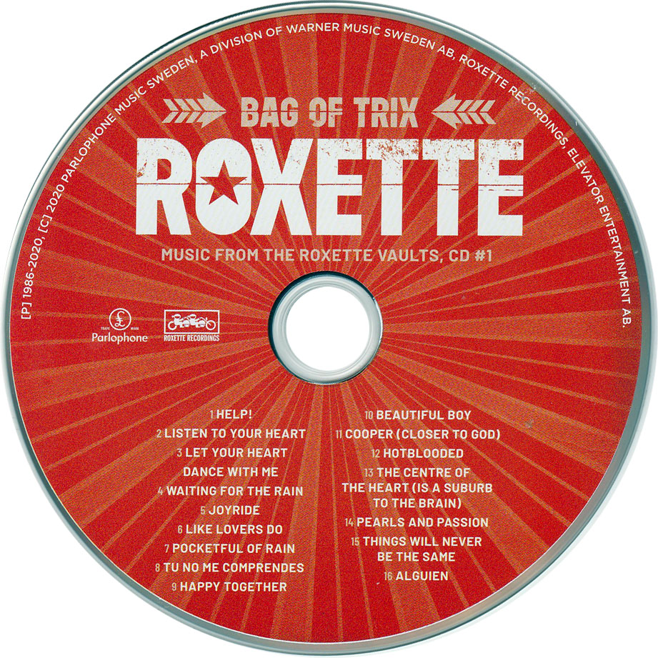 Cartula Cd1 de Roxette - Bag Of Trix: Music From The Roxette Vaults