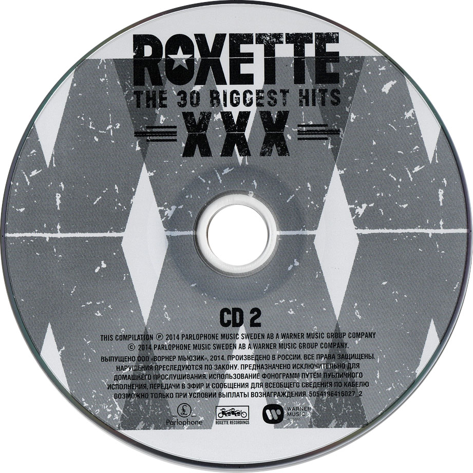 Cartula Cd2 de Roxette - The 30 Biggest Hits Xxx