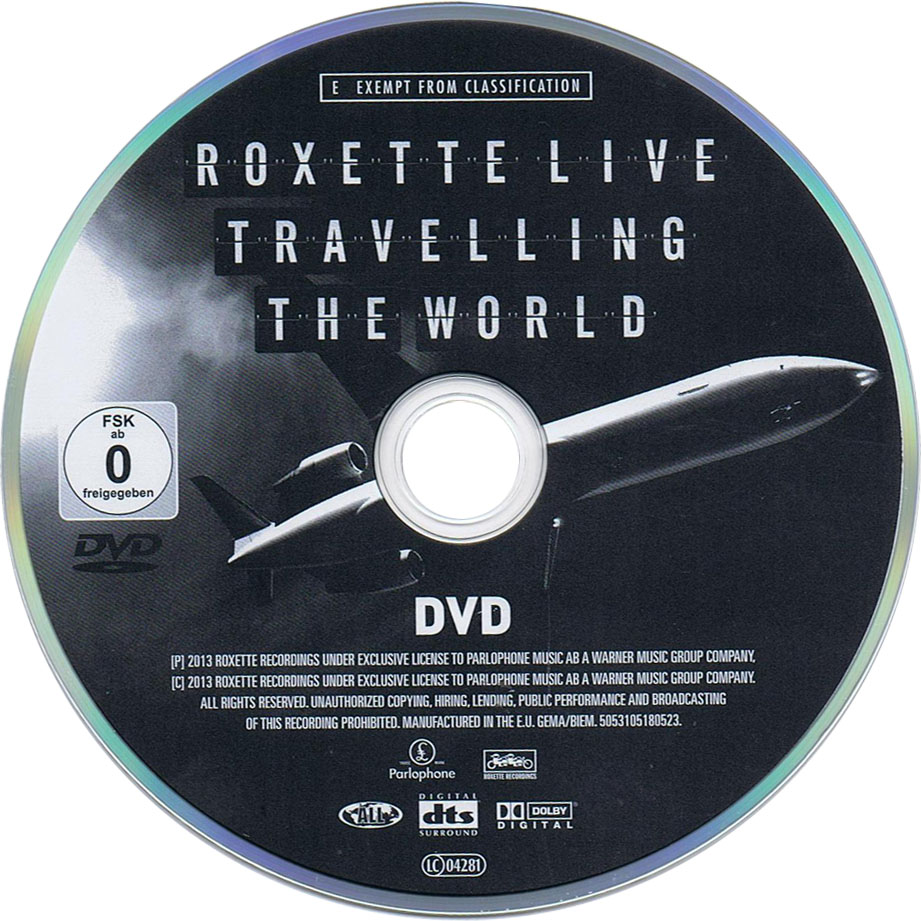Cartula Dvd de Roxette - Travelling The World (Live At Caupolican, Santiago, Chile May 5, 2012)