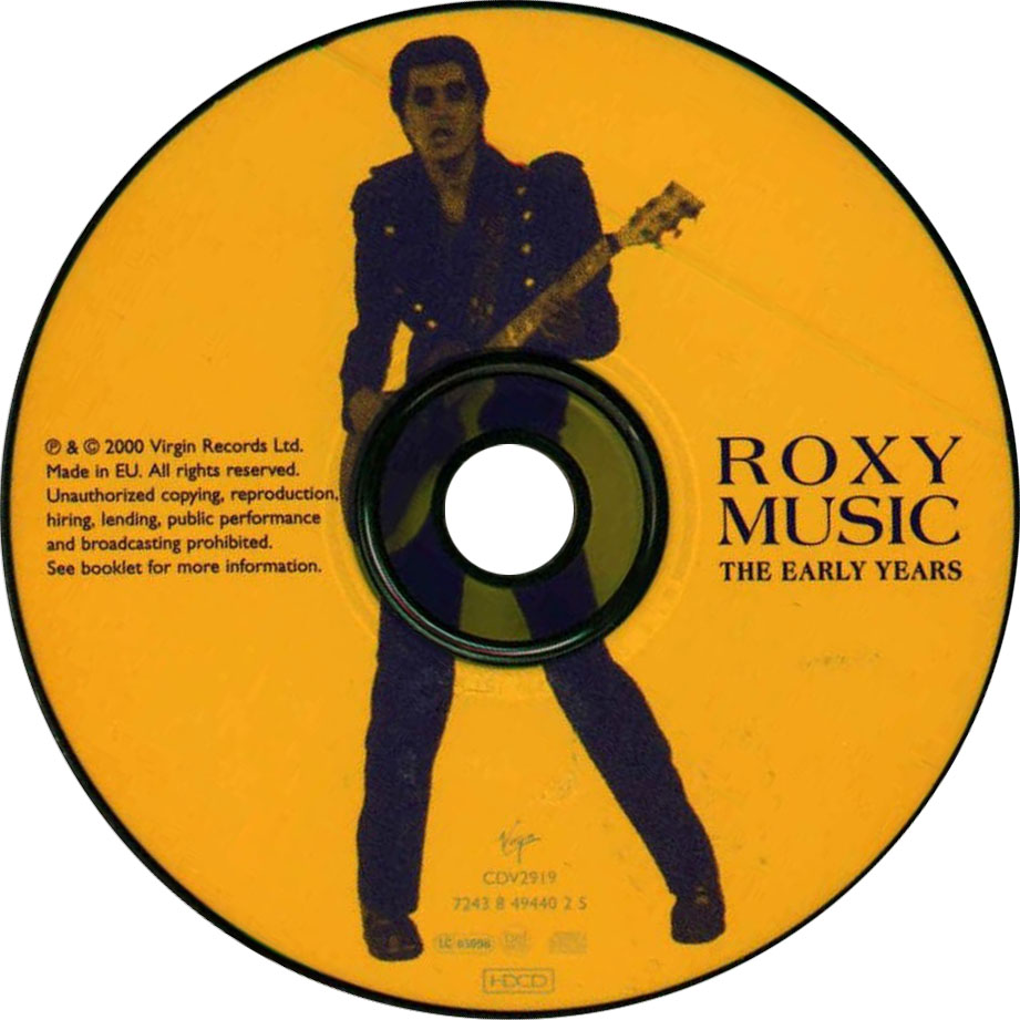 Cartula Cd de Roxy Music - The Early Years