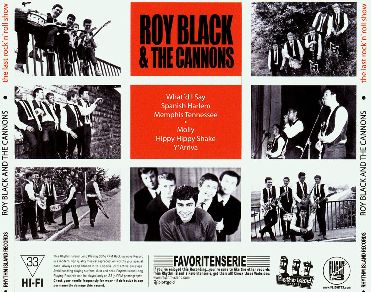 Cartula Trasera de Roy Black & The Cannons - The Last Rock 'n' Roll Show
