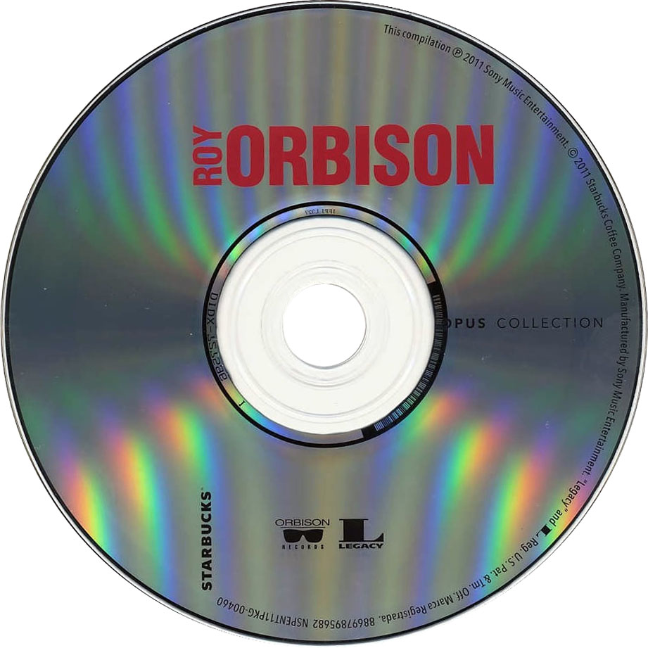 Cartula Cd de Roy Orbison - Starbucks Opus Collection