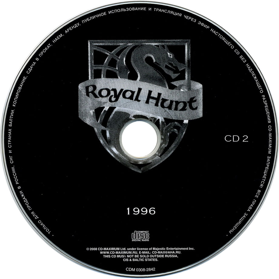 Cartula Cd2 de Royal Hunt - 1996