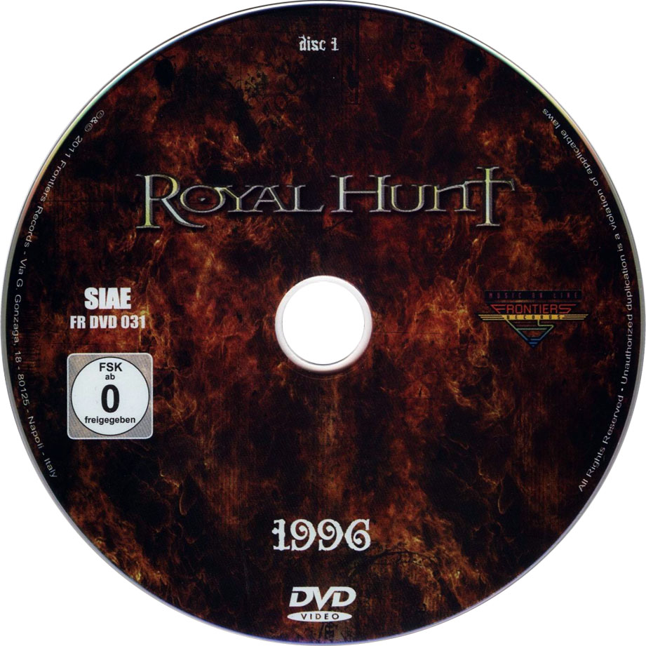 Cartula Dvd1 de Royal Hunt - Future Coming From The Past (Dvd)