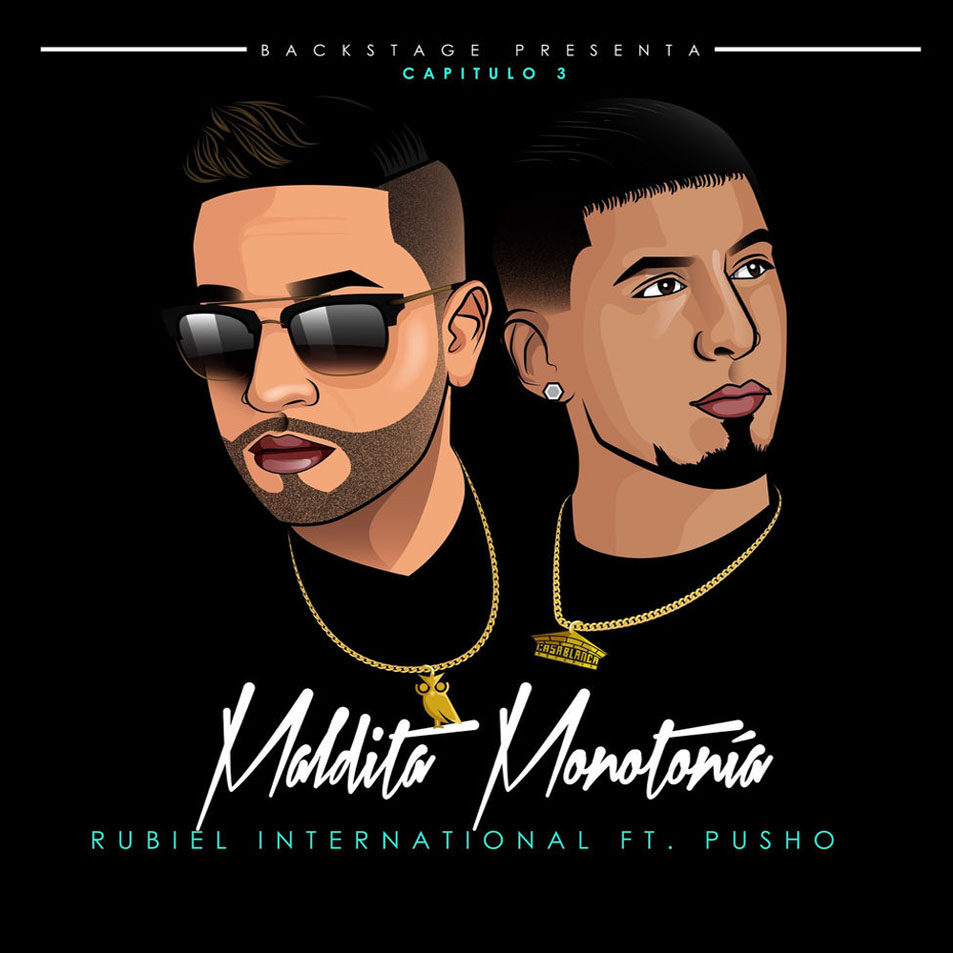 Cartula Frontal de Rubiel International - Maldita Monotonia (Featuring Pusho) (Cd Single)