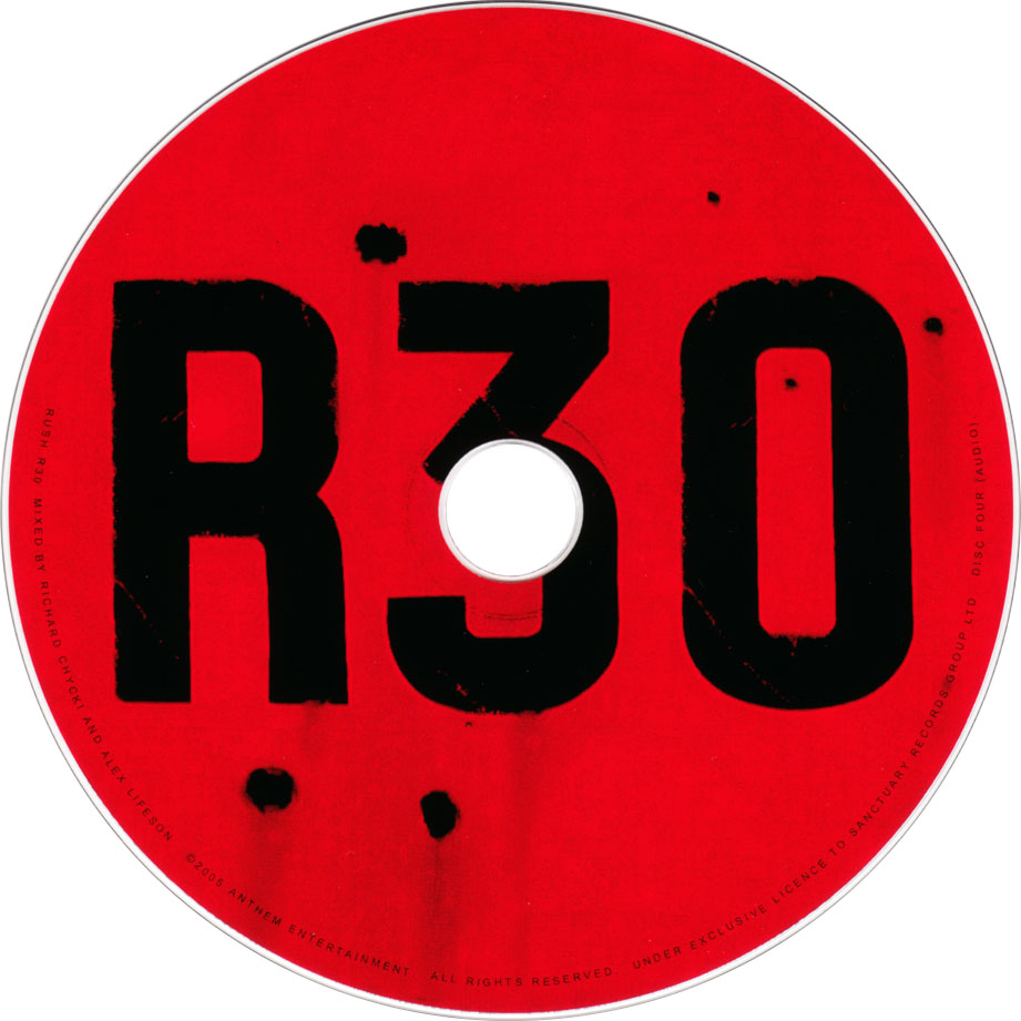 Cartula Cd2 de Rush - R30: 30th Anniversary World Tour
