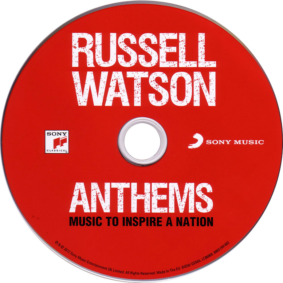 Cartula Cd de Russell Watson - Anthems