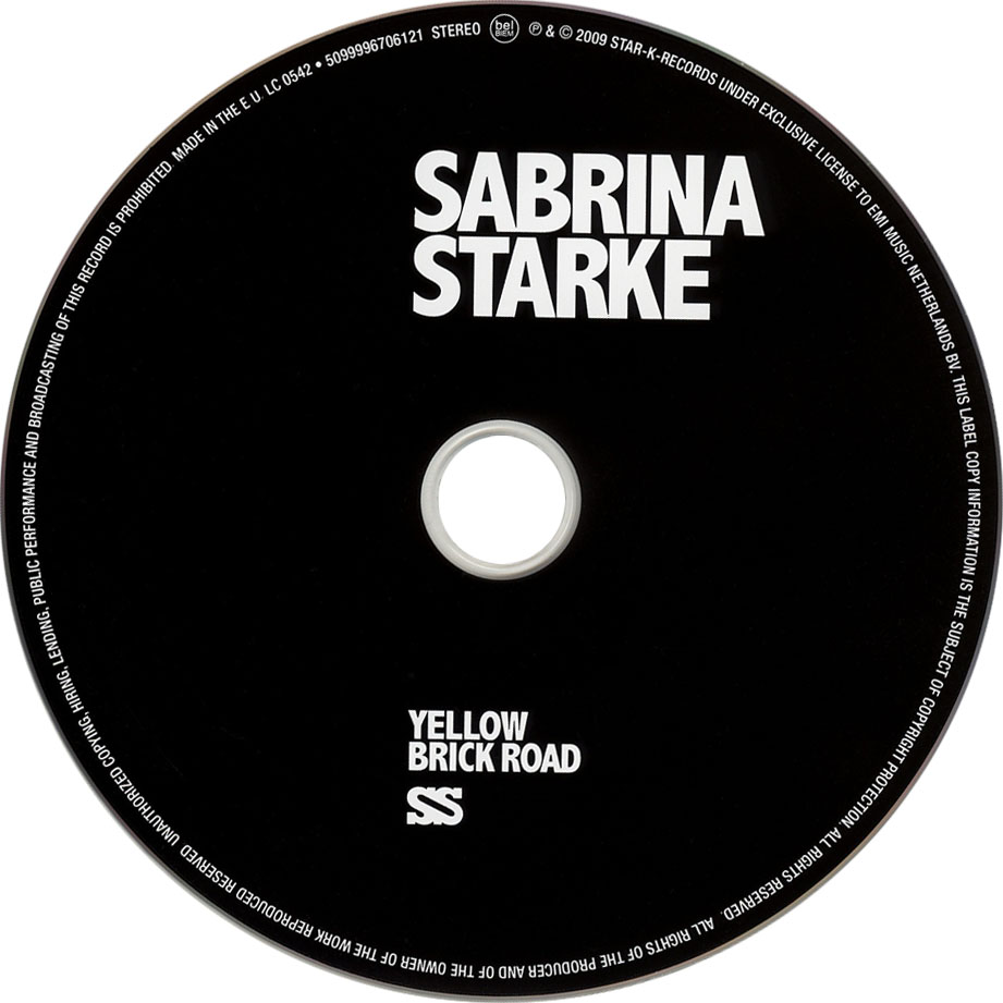 Cartula Cd de Sabrina Starke - Yellow Brick Road
