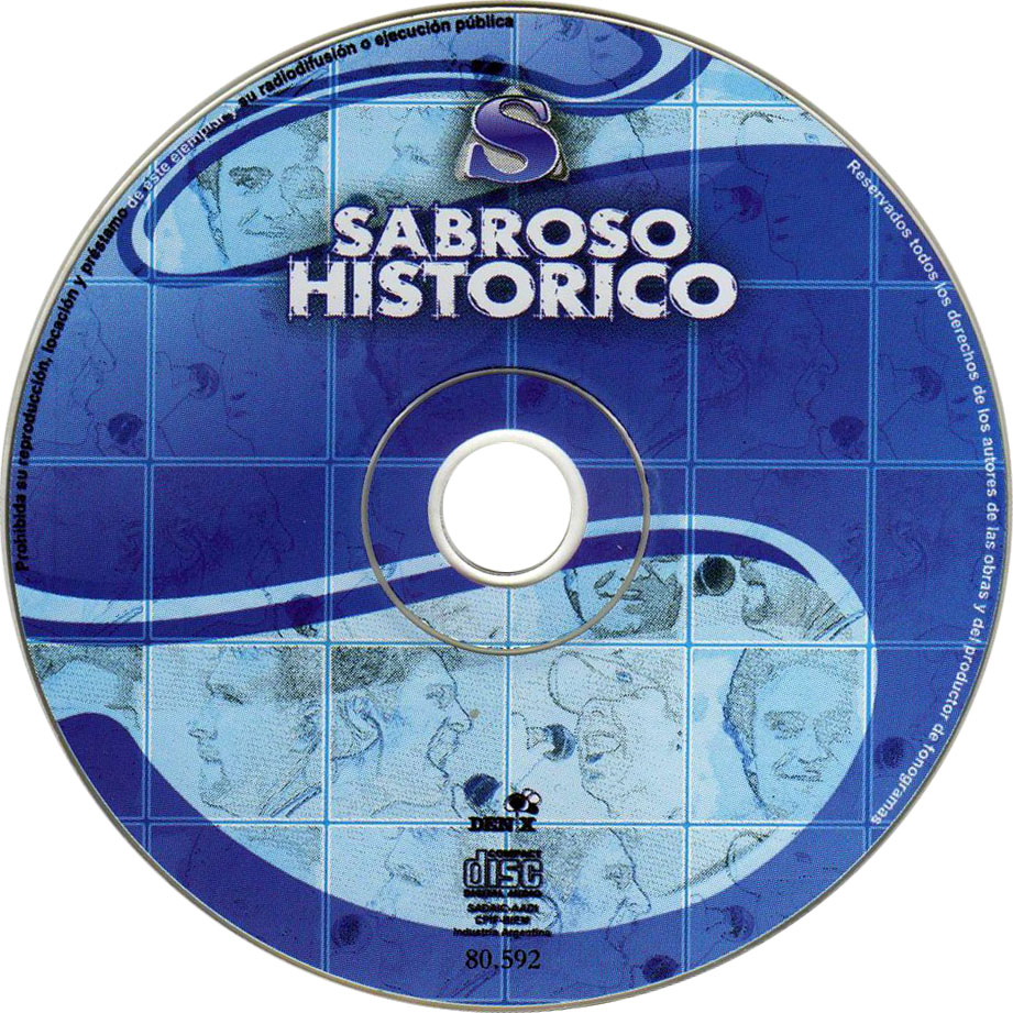 Cartula Cd de Sabroso - Historico