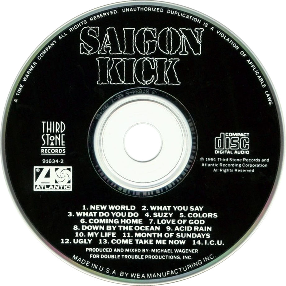 Cartula Cd de Saigon Kick - Saigon Kick