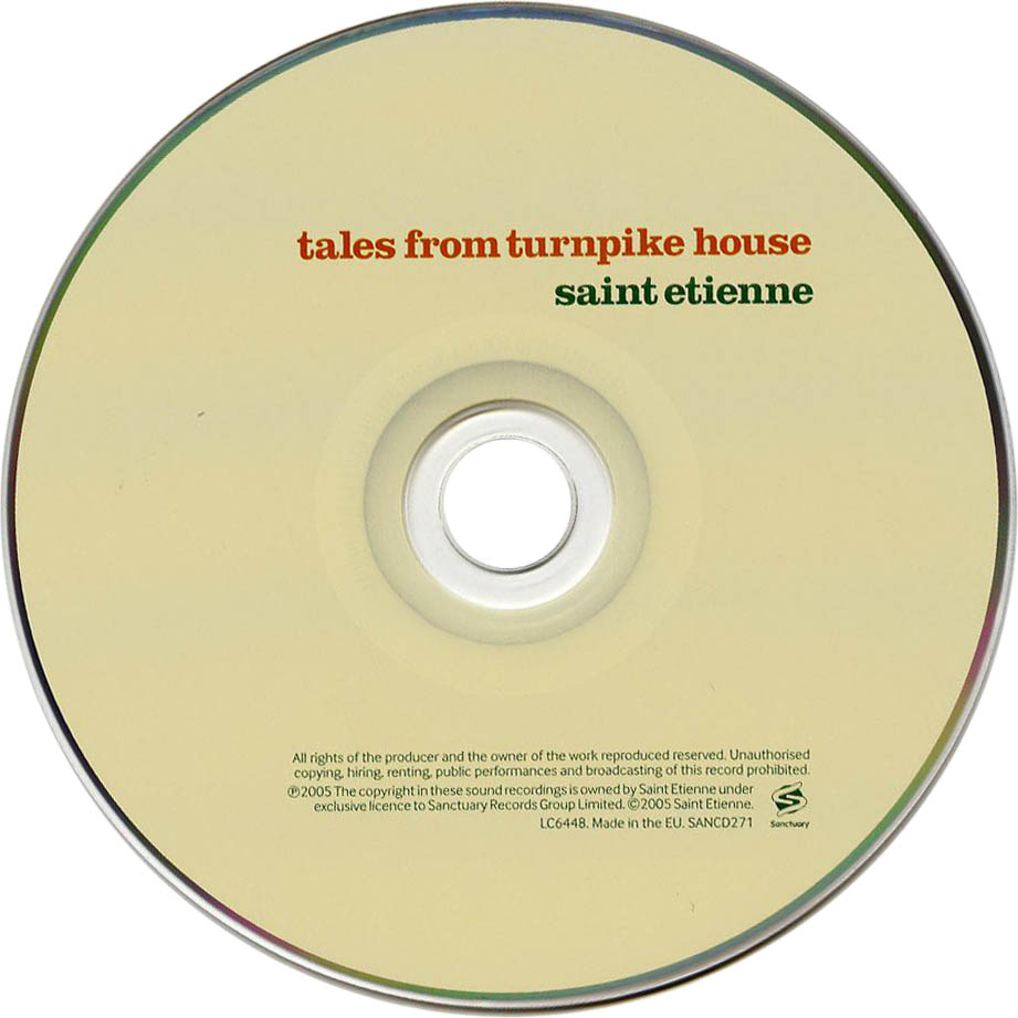 Cartula Cd1 de Saint Etienne - Tales From Turnpike House