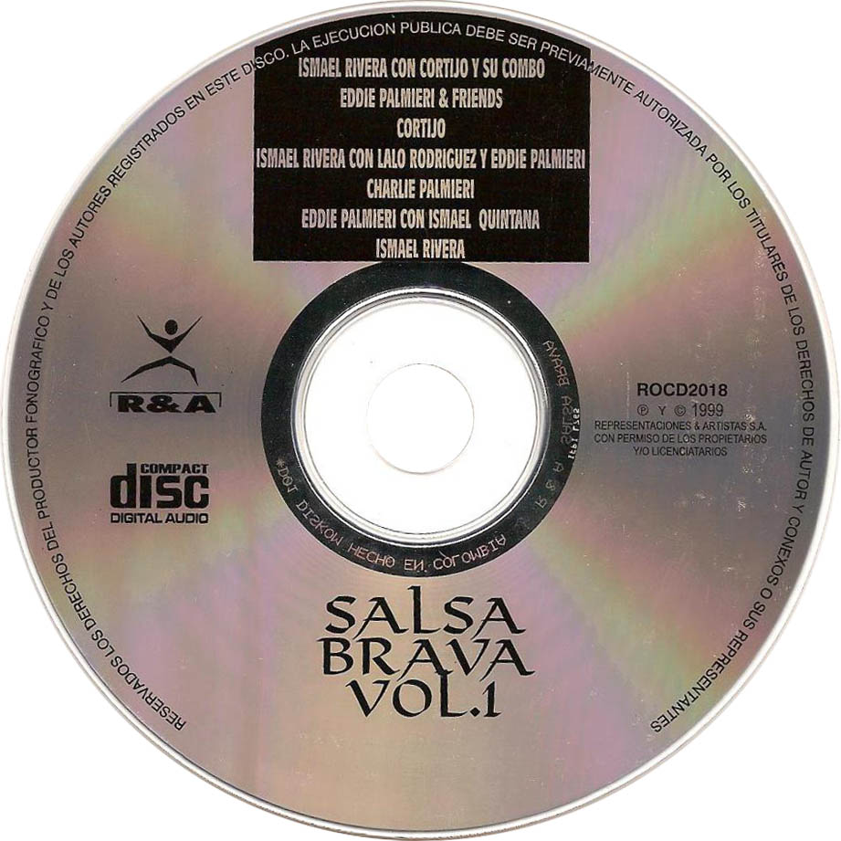Cartula Cd de Salsa Brava Volumen 1
