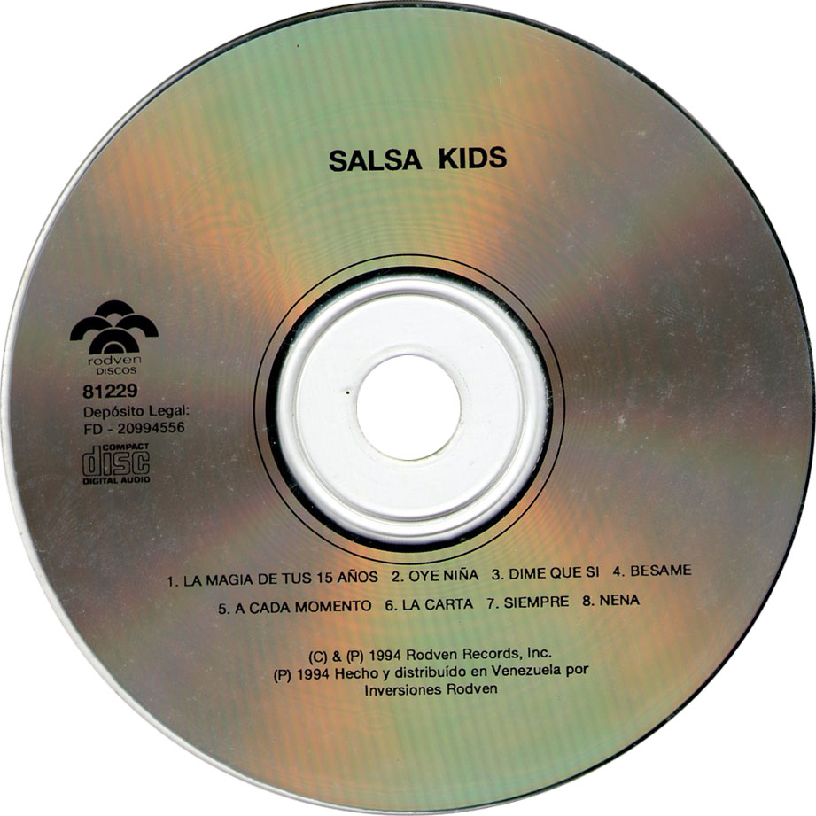 Cartula Cd de Salsa Kids - Salsa Kids