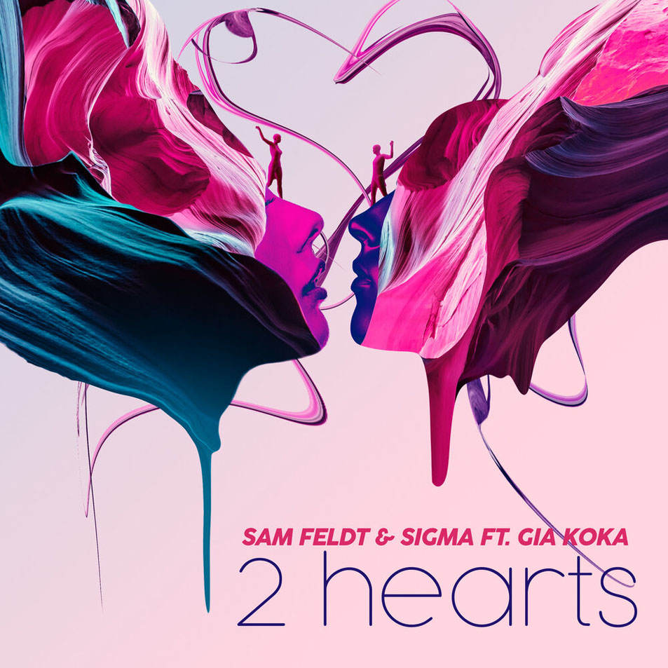Cartula Frontal de Sam Feldt - 2 Hearts (Featuring Sigma & Gia Koka) (Cd Single)