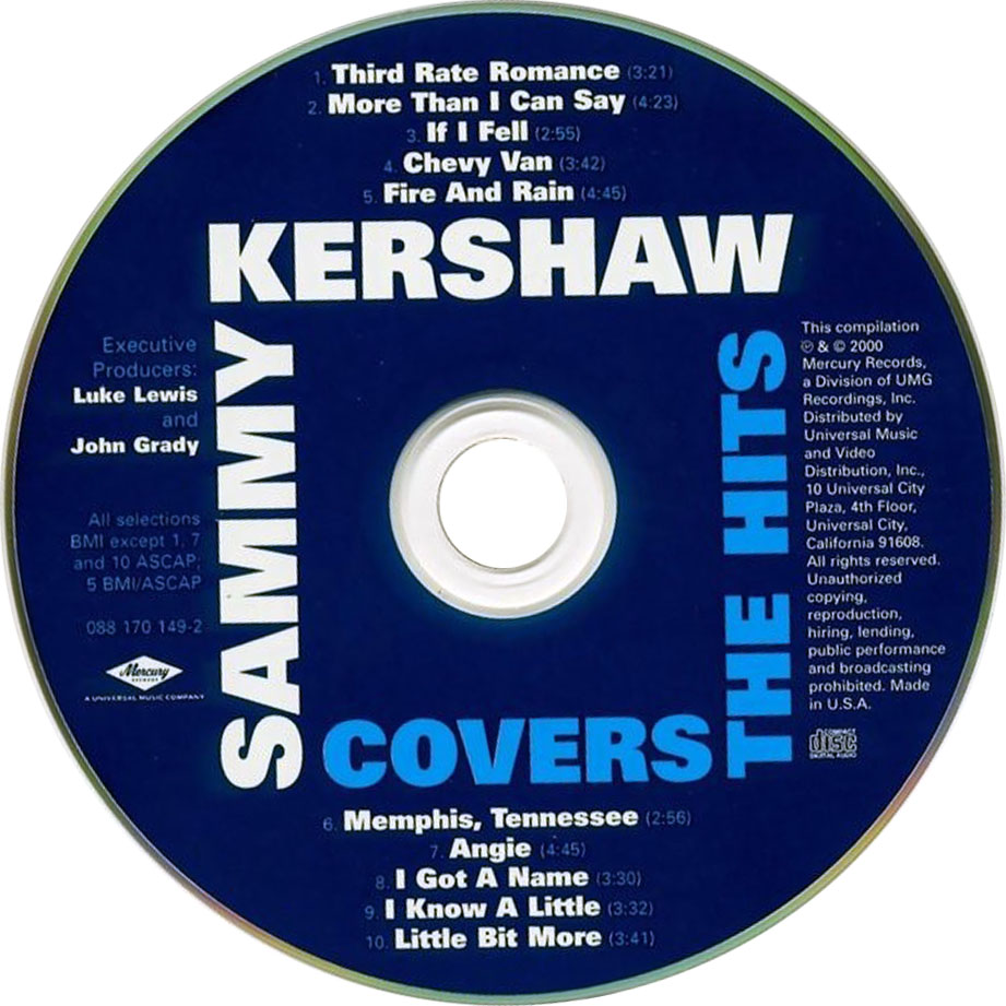 Cartula Cd de Sammy Kershaw - Covers The Hits