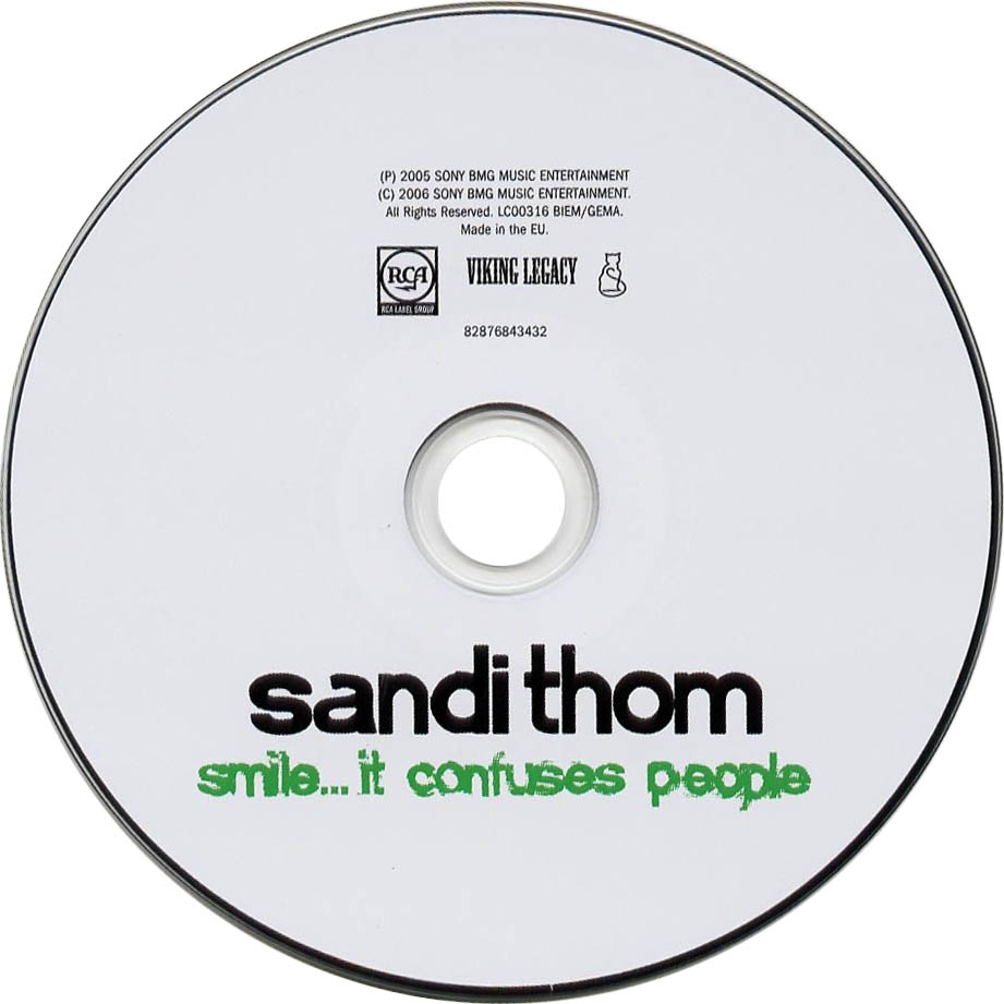 Carátula Cd de Sandi Thom - Smile... It Confuses People