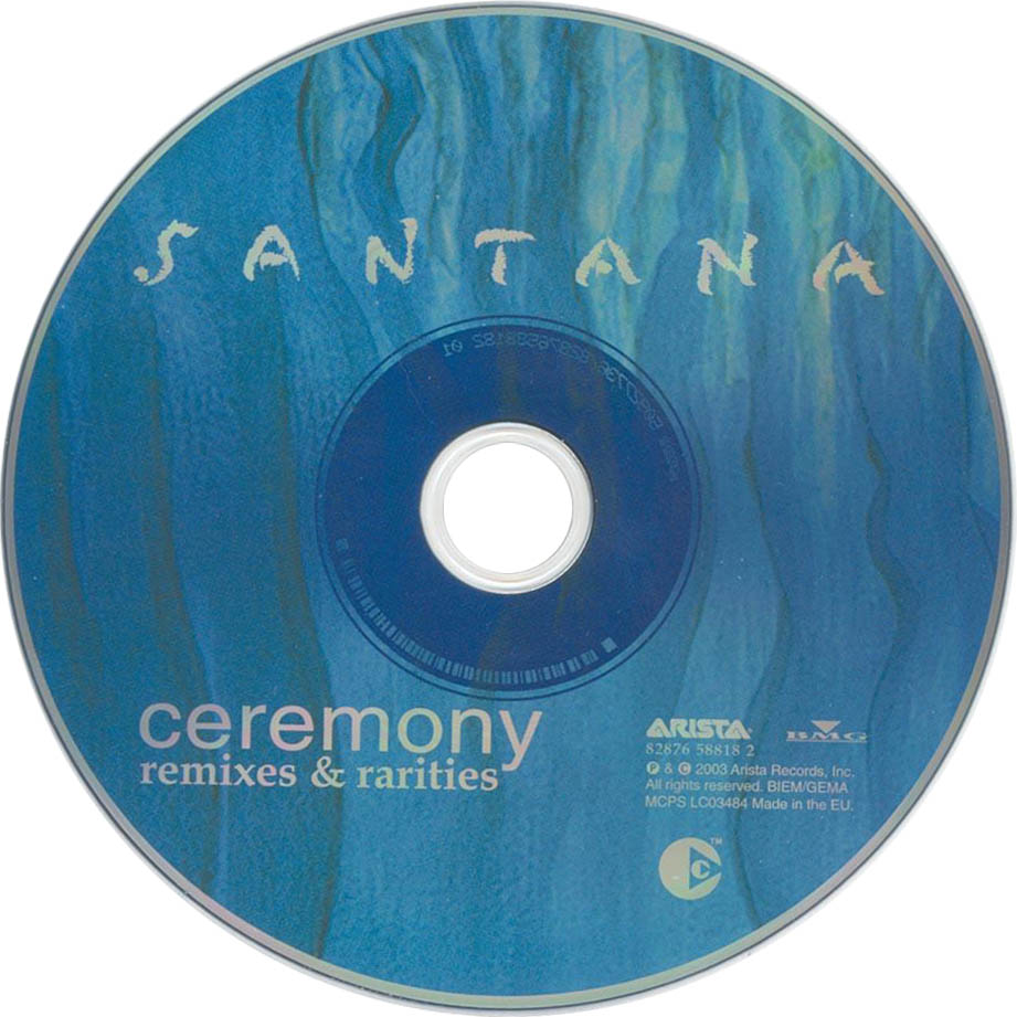 Cartula Cd de Santana - Ceremony (Remixes & Rarities)